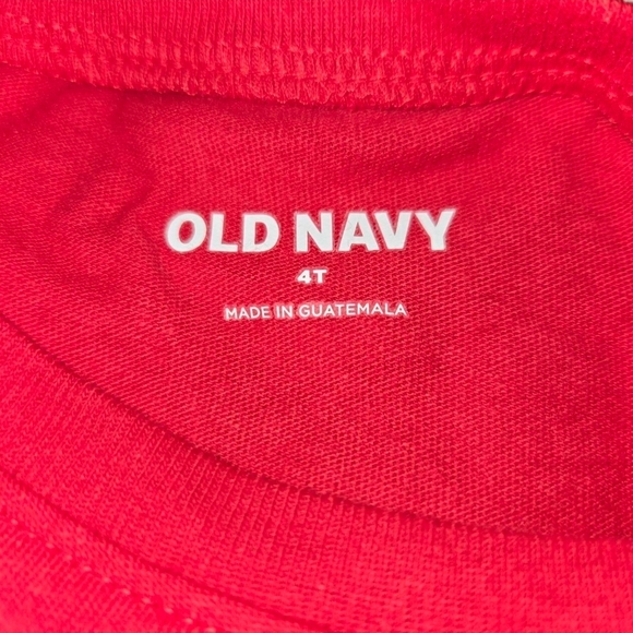 Old Navy Red Love You Kids Long Sleeve Tee - Picture 3 of 3